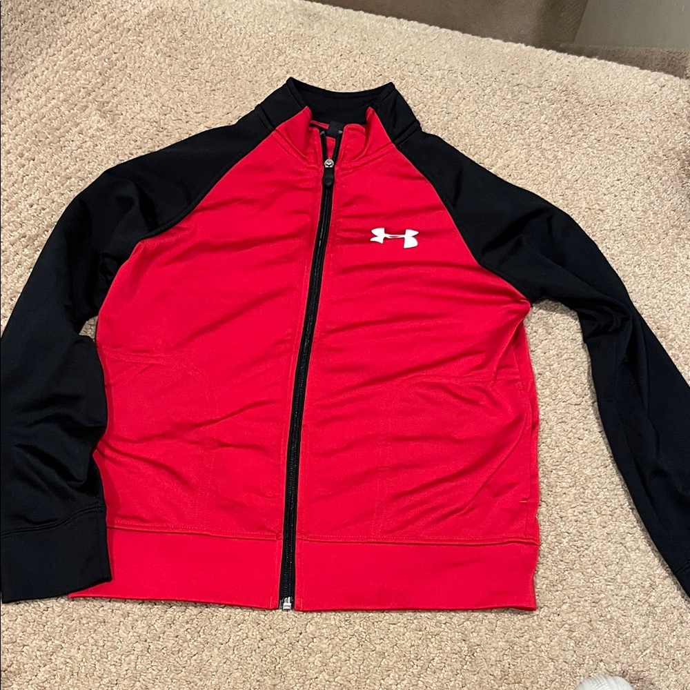 Under Armour Crimson and Ebony Track Jacket